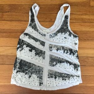 Sequinced tank top